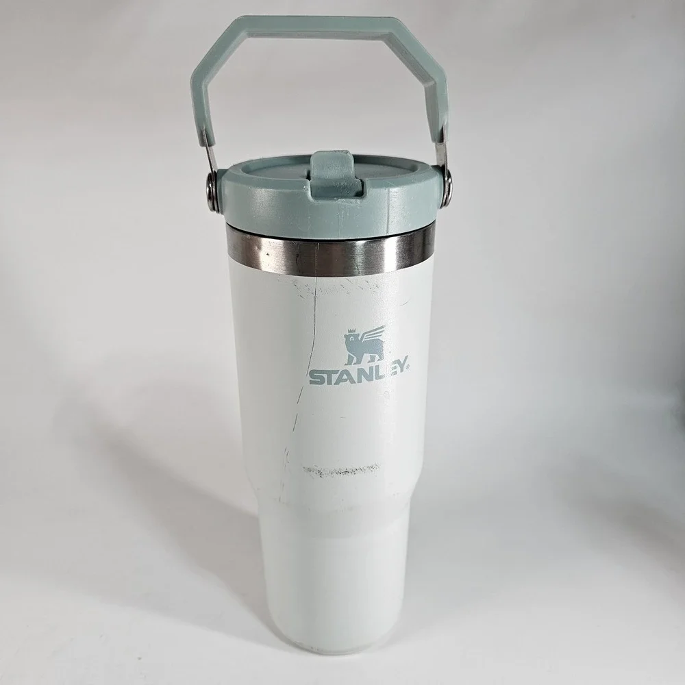 Stanley MIST The IceFlow Flip Straw Tumbler 30oz Light Blue Insulated Cup Handle - Picture 1 of 10